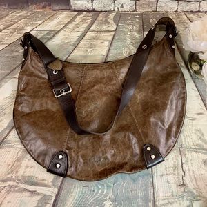 Anthropology Tano New York Leather Hobo Crossbody